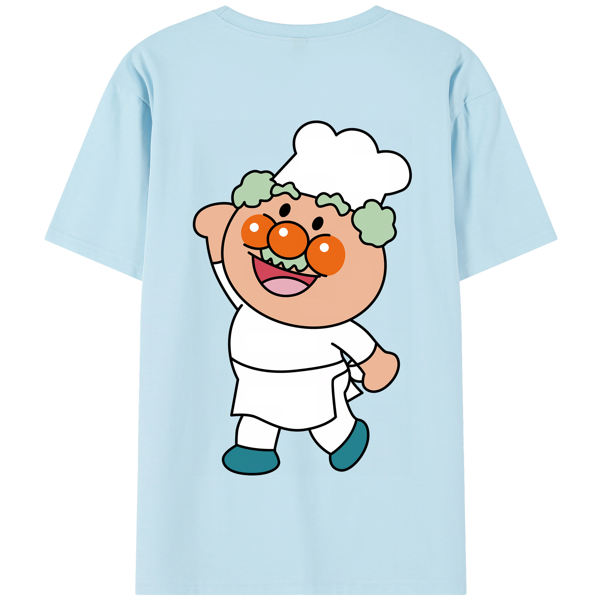 （画像用） アンパンマン Anpanman 綿100％半袖Tシャツ（背面プリント）
